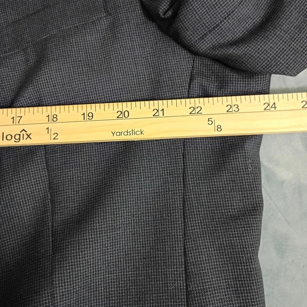 Hart Schaffner & Marx Gayfers Mens 46R Wool Blazer Sport Coat Charcoal Grey